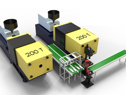 超聲焊塑料件上下料集成應(yīng)用