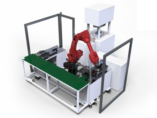 機(jī)器人配合立式注塑機(jī)埋入應(yīng)用方案 機(jī)器人配合立式注塑機(jī)埋入應(yīng)用方案